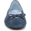 imageVionic Womens Klara Ballet FlatDark Denim Croc Suede