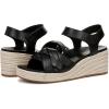 imageVionic Womens Saratoga Espadrille Wedge SandalBlack Leather