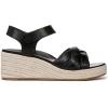 imageVionic Womens Saratoga Espadrille Wedge SandalBlack Leather
