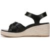 imageVionic Womens Saratoga Espadrille Wedge SandalBlack Leather