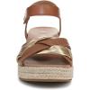 imageVionic Womens Saratoga Espadrille Wedge SandalTanGold Leather