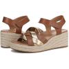 imageVionic Womens Saratoga Espadrille Wedge SandalTanGold Leather