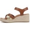 imageVionic Womens Saratoga Espadrille Wedge SandalTanGold Leather