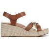 imageVionic Womens Saratoga Espadrille Wedge SandalTanGold Leather