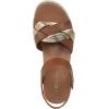 imageVionic Womens Saratoga Espadrille Wedge SandalTanGold Leather