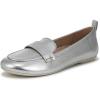 Silver Metallic Leather