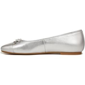 imageVionic Womens Klara Ballet FlatSilver Metallic Leather