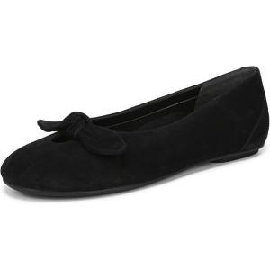 imageVionic Womens Tilly Ballet FlatBlack Leather