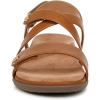 imageVionic Womens Cypress Strappy SandalsTan Brown Leather
