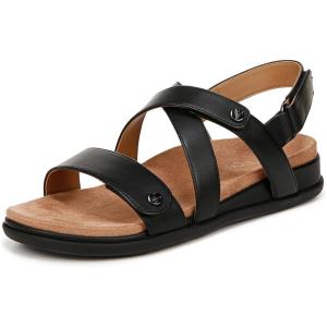 imageVionic Womens Cypress Strappy SandalsBlack Leather