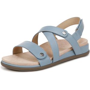 imageVionic Womens Cypress Strappy SandalsVintage Blue Haze Leather