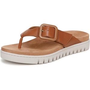 imageVionic Womens Uptown Marin FlipFlopTan Leather