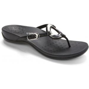 imageVionic Womens Rest Karina Backstrap Sandal Supportive Ladies Slip on Sandals That Include ThreeZone Comfort with Orthotic Insole Arch Support Medium and Wide FitBlack Seep Napa