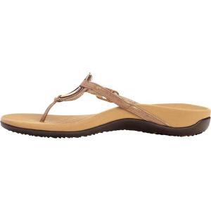 imageVionic Womens Rest Karina Backstrap Sandal Supportive Ladies Slip on Sandals That Include ThreeZone Comfort with Orthotic Insole Arch Support Medium and Wide FitBronze Met Sheep