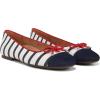 imageVionic Womens Klara Skimmers Ballet FlatNavyWhite Stripe