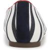 imageVionic Womens Klara Skimmers Ballet FlatNavyWhite Stripe