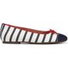 imageVionic Womens Klara Skimmers Ballet FlatNavyWhite Stripe