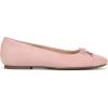 imageVionic Womens Klara Skimmers Ballet FlatPeach Suede