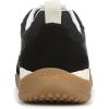 imageVionic Womens Walk Slim Glide SneakerBlack Leather and Suede