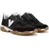 imageVionic Womens Walk Slim Glide SneakerBlack Leather and Suede