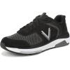 imageVionic Mens Walk Strider Knit SneakerBlack KnitSuede