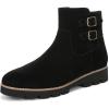 imageVionic Womens Carissa Fashion BootBlack Suede Leather