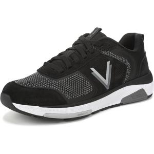 imageVionic Mens Walk Strider Knit SneakerBlack KnitSuede