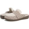 imageVionic Womens Gemma Ii MulesCream Plaid Shearling