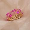 imageCSY Elegant Stretch Bangles Art Deco Statement Cuff Bangle Elastic Wide Bracelet Wedding Party Prom Jewelry for WomenHot pink