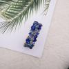 imageCSY Elegant Stretch Bangles Art Deco Statement Cuff Bangle Elastic Wide Bracelet Wedding Party Prom Jewelry for Womenroyal bluegold tone