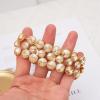 imageCSY Elegant Wide Stretch Bangle Bracelet for Bride Women Round Crystal Statement Art Deco Costume Jewelry for Wedding Party Promchampagne gold