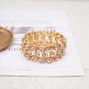 imageCSY Elegant Wide Stretch Bangle Bracelet for Bride Women Round Crystal Statement Art Deco Costume Jewelry for Wedding Party Promchampagne gold