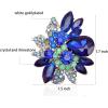 imageCSY Luxury Womens Austrian Crystal Leaves Flower Big Cocktail Statement Rings Stretch Adjustable Ring Jewelry Accessories01 royal blue