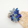 imageCSY Luxury Womens Austrian Crystal Leaves Flower Big Cocktail Statement Rings Stretch Adjustable Ring Jewelry Accessories01 royal blue