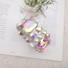 imageCSY Womens Statement Stretch Wide Bangle Bracelets Austrian Crystal Art Deco Elastic Bracelet for Party PromAB crystalplatinum tone