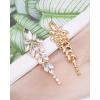 imageLuxury Marquise Crystal Chandelier Dangle Earrings Trendy Statement Drop Earrings Gifts for Womenwhite crystalgold tone