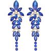 royal blue crystal-gold tone