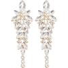 white crystal-gold tone