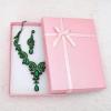 imageCSY Elegant Crystal Necklace Earrings Bracelet Ring Bridal Wedding Party Costume Jewelry Sets for Brides Womenemeraldblack tone