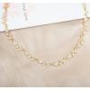 imageCSY Elegant Leaf Cluster Choker Necklace Earrings Bracelet Set for Bride Bridesmaids Bridal Wedding Jewelry Set Prom Formal Costume Accessorieswhite rhinestonesgold tone