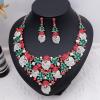 imageCute Christmas Necklace Statement Santa Claus Dangle Earrings Xmas Party Costume Jewelry Sets Gift for Women GirlsStyle A