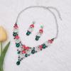imageCute Christmas Necklace Statement Santa Claus Dangle Earrings Xmas Party Costume Jewelry Sets Gift for Women GirlsStyle B