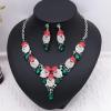 imageCute Christmas Necklace Statement Santa Claus Dangle Earrings Xmas Party Costume Jewelry Sets Gift for Women GirlsStyle B