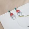 imageCute Christmas Necklace Statement Santa Claus Dangle Earrings Xmas Party Costume Jewelry Sets Gift for Women GirlsStyle C