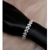 imageElegant Wedding Jewelry Sets Bridal Necklace Link Bracelet Earrings Sets Choker Necklace Prom Costume Accessories for Bridesmaid Bridestyle 3 white