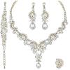 4 Pcs/Set-Gold Plated - White