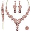 4 Pcs/Set-Gold Tone-Purple