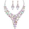 ab crystal-platinum tone