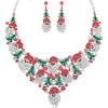 imageCute Christmas Necklace Statement Santa Claus Dangle Earrings Xmas Party Costume Jewelry Sets Gift for Women GirlsStyle A