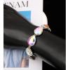imageCSY Elegant Bridal Necklace Earrings Bracelet Ring Set for Bride Bridesmaid Tear Drop Crystal Wedding Prom Costume Jewelry Sets for WomenAB Crystal  Silver plated
